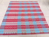 SARUNG WANITA GEBENG TERBARU MOTIF KOTAK DAN SALUR BAHAN KATUN SARUNG GEBENG TENUN ASLI