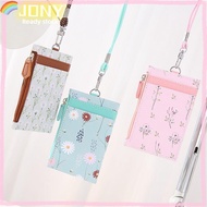 JONY Coin Purse Identity Badge With Lanyard Women Money Pocket Wallet