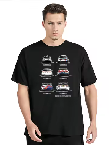 New Fashion Men T Shirt Cotton Tee Shirts M3 motorcycle Evolution E30 E36 E46 E90 Men's Clothing Ove