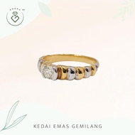 [Kedai Emas Gemilang] 200825 {YS}Diamond Gold Ring (11) (3.84G) [835 Gold]