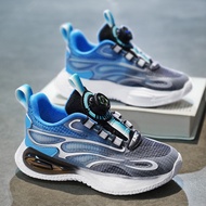 Boy's Shoes Children's Sports Shoes Medium Large Children's Mesh Breathable Boy Rotating Buckle Runn