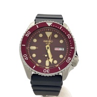 SEIKO mens watches automatic wristwatch analogues rubber RED BLK 4R36-07G0 Direct from Japan Secondh