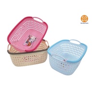 Viet Nhat plastic rattan basket with handle 3377-2 (26x20x14cm) VN