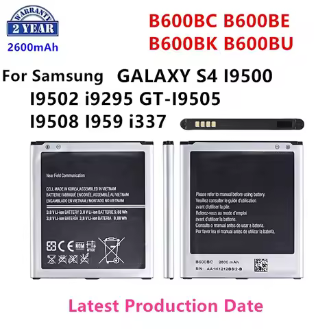 Brand New B600BC B600BE B600BK B600BU 2600mAh Battery For Samsung Galaxy S4 I9500 I9502 i9295 GT-I95