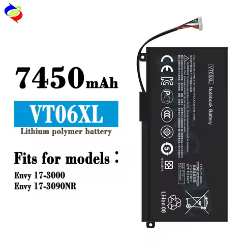 VT06XL 11.1V 86Wh Laptop Battery For HP Envy 17-3000 17-3200 17t-3000 17t-3200 Series