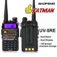 Baru UV-5RE Free Earpiece Walkie Talkie Dual Band Portable 2 Way Radio UV5RE Audio