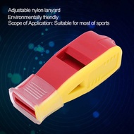 BROLEO Lightweight Resin 1000-4000Hz Adjustable Sound Nylon Strap Whistle Coaches for Referees Red Y