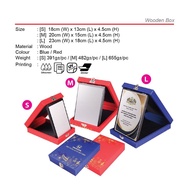 Wooden Plaque Box for Award | Plak Penghaargaan | Appreciation Plaque Award