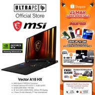 MSI Vector A18 HX Gaming Laptop — RTX5070Ti - 18" QHD+ 240Hz - AMD Ryzen 9 - 32GB RAM (For Gamers & 