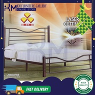 KM 3V Queen Metal Bed Frame (LNB-902FSB) Without Mattress / Katil Queen