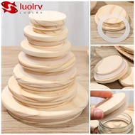 LUOLRV Wood Lids Various Sizes Bottle Sealing Caps Compatible Canning Storage