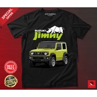 BAJU SUZUKI JIMNY GREEN T-SHIRT LENGAN PENDEK ROUNDNECK COTTON