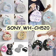 【In Stock】For SONY WH-CH520 Headphone Case Cartoon Innovative PatternHeadset Earpads Storage Bag Casing Box