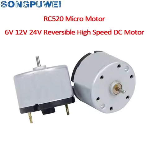 Rc520 DC micro motor 12V 6000rpm 10000rpm small motor 24V 6000rpm motor 6V 8000rpm carbon brush moto