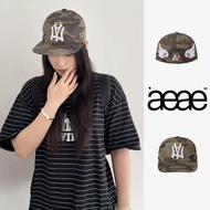 Aeae Angel Wings Camouflage Embroidery Sun Protection Baseball Cap Flat Brim Hat Fashionable Outdoor