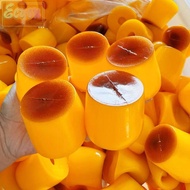 ECYOU Caramel Pudding Squeezing Ball Shell, Soft Realistic Pudding Shaped DIY Empty Pudding Shell, S