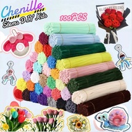 100pcs kawat bulu mix/kawat bulu gebu/pipe cleaner/kawat bulu/dawai bunga/dawai bulu gebu 扭扭棒