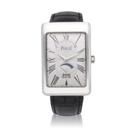 Piaget Rectangle a L'Ancienne Reference G0A28062, a white gold automatic wristwatch with date and power reserve