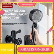 Premium Black Shower Head 5 Mode Air Shower set Head Shower Handheld Shower Bathroom