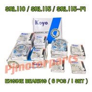 SRL110/ SRL110 Z ZR/ SRL115/ SRL 115 Fi (KOYO C3) 6PCS/1SET ENGINE FULL SET BEARING ENJIN COVER ALAI
