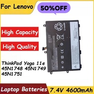 For Lenovo ThinkPad Yoga 11e 45N1748 45N1749 Replacement Laptop Battery 45N1750 45N1751 7.4V 4600mAh