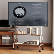 High aesthetic mobile TV stand, universal TV with wheels, movable floor stand, 35-75 inch universal