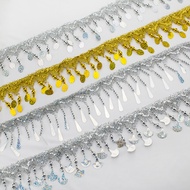 Lace Fringe Stage Dance Costume Fringe Tassel Decoration Accessories Tassel Lace Trim Colorful Beads