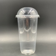 22oz U Cup with Lid [ 100sets ] U 700 ml  Disposable Plastic PP Cup 22 oz Taiwan Boba Milk tea Capsu