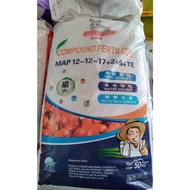 +-50kg  RABBIT KING COMPOUND FERTILIZER 12-12-17+2+B+TE (BAJA SAWIT) (BAJA PENGALAK BUNGA/BUAH)