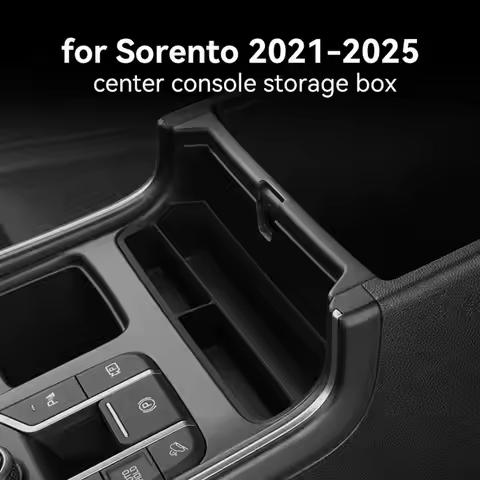 For Kia Sorento 2021-2025 Car Armrest Storage Box Center Console Storage Tray Silicone Organizer Int