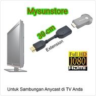 Kabel HDMI Extention Male to Female 30Cm Extender Cable 0.3M Mysunstore