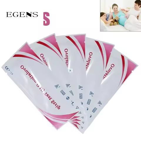 EGENS 20Pcs LH Ovulation Tests Over 99% Accuracy Test Kit Household Strips Urine Test Strips Pregnan