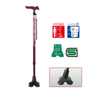 富士家 - 四點抓地花紋拐杖 WB5226 (日本SG認證)