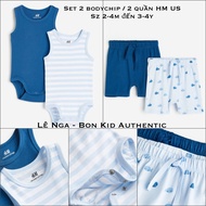 Set of 2 bodychips or 2 HM US pants sizes from 2-4m to 3-4y