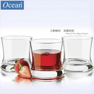 原裝進口Ocean透明玻璃水杯茶杯子創意果汁杯飲料 威士忌杯收腰