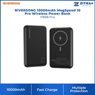 RIVERSONG 10000mAh MagSpeed 10 Pro Wireless Power Bank PB98 Pro | 10W Wireless Fast Charge | 20W Fas