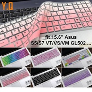 Y.Q.Silicone 15.6 inch Asus Keyboard Protector Laptop Keyboard Cover for Asus S5/S7 VS/VT/VM/VI GL502