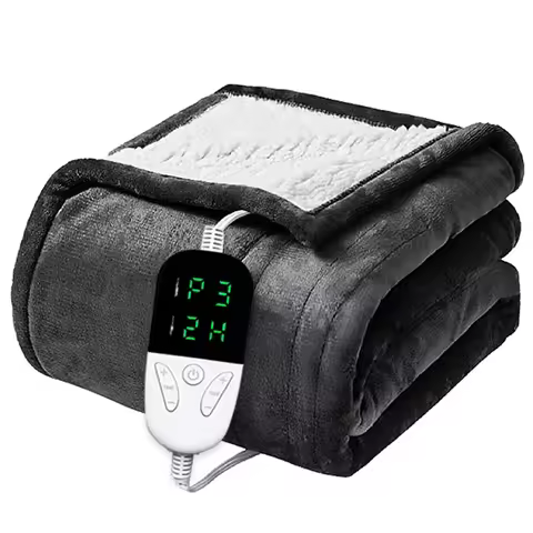 Heated Blanket-Electric Blanket,Soft Heated Throw Blanket with 6 Heating Levels & 4 Hours auto-Off,O