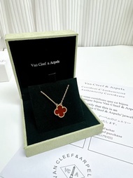 Van Cleef & Arpels 梵克雅寶 Alhambra 系列 VCA 紅玉髓四葉草項鍊紅色四葉草項鍊
