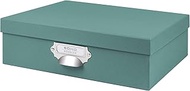 Rössler Papier S.O.H.O. 1343452380 Storage Box with Lid, 337 x 105 x 255 mm, Opal, with Handle and W