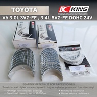 KING Bearing TOYOTA 2.5L 4VZFE 3.0L 3VZFE 3.4L 5VZFE V6 DOHC 24V for Land Cruiser Prado Scepter Wind
