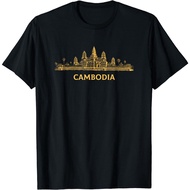 Tops Casual Streetwear  Angkor Wat Cambodian, Khmer Cambodian Souvenir T-Shirt