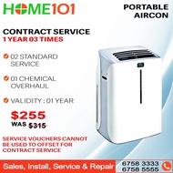 Portable Aircon Contract Chemical &amp; Standard Servicing - Two Time Standard &amp; One Time Chemical Service