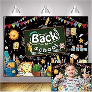 Welcome Back to School Classroom First Day Party Blackboard Banner Photo Backdrop Decorations Photog