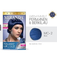 Semir Rambut Miranda Pewarna Rambut Permanen MIRANDA 3D Color effect merah biru ungu hitam gold hija