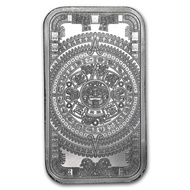 Aztec Calendar 1 oz .999 Silver Bar 1oz