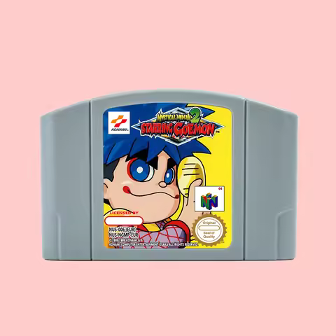Mystical Ninja 2- Starring Goemon Game Cartridge For N64 EUR PAL Retro 64 Bit Game Consoles