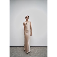 PAFON Goi Dress - Champagne Maxi Dress Long Dress