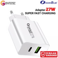 IPHONE OCEANBLUE Samsung Charger Head K59 USB Type C Super Fast Charging PD QC 3.0 27W Adapteriphone