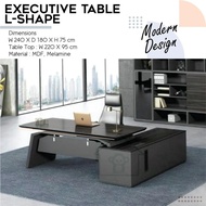 EXECUTIVE TABLE L-SHAPE MODERN DESIGN/OFFICE TABLE/DIRECTOR TABLE/L SHAPE OFFICE TABLE